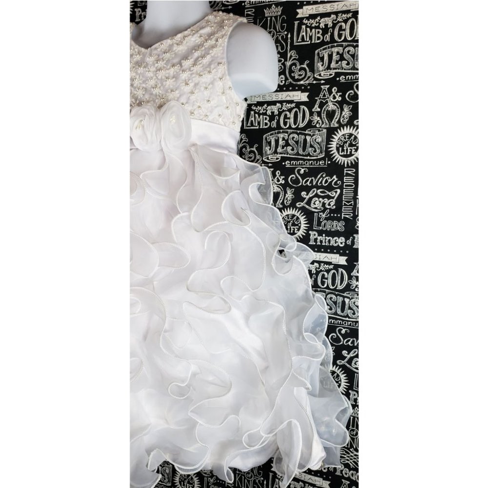 iefiel Ruffle Dress sz 4 - Picture 2 of 7